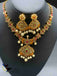 Uncut ca stones with multicolor stones necklace set