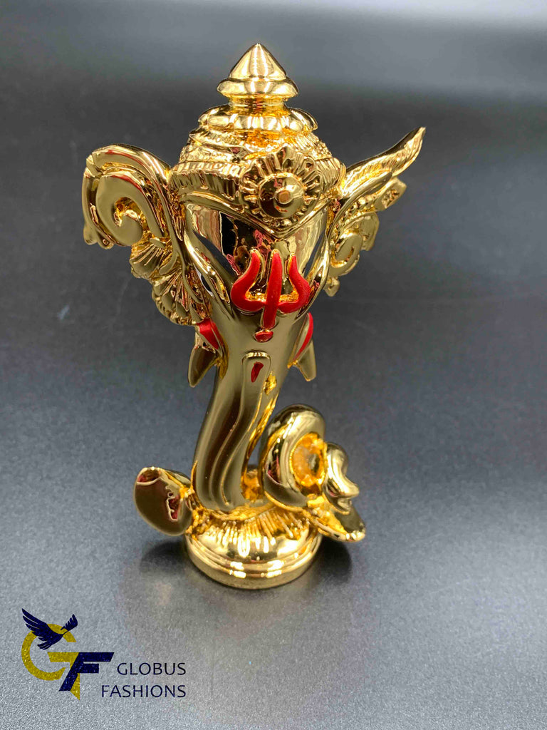 Silver and gold lord Ganesh idol