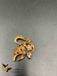 Gold swan design brooch/ Saree pin