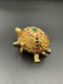 Multicolor Stones Turtle kumkum & Turmeric box