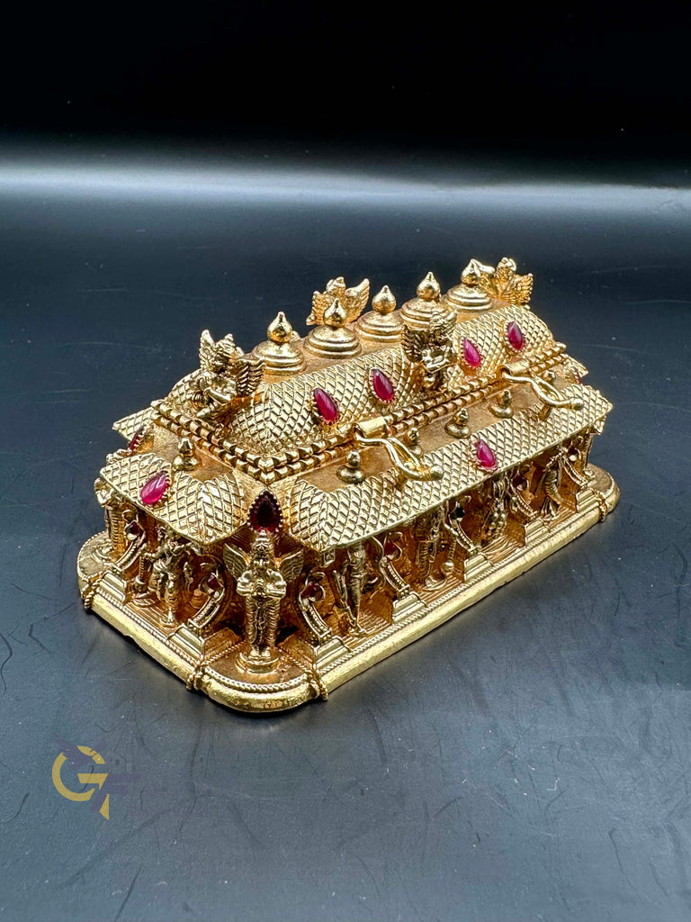 Gold Dhasavatharam kumkum box