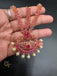 Beautiful Ruby stones with pearls tikka