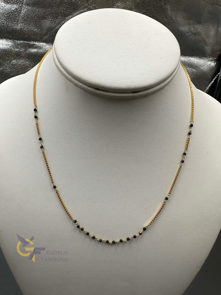 Cute black diamond bead chain