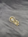 Flower design cz Stones Saree pin/ brooch