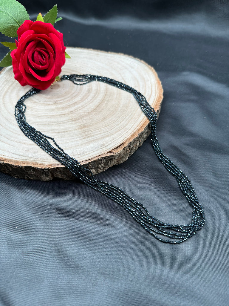 High-quality gunmetal black diamond bead chain