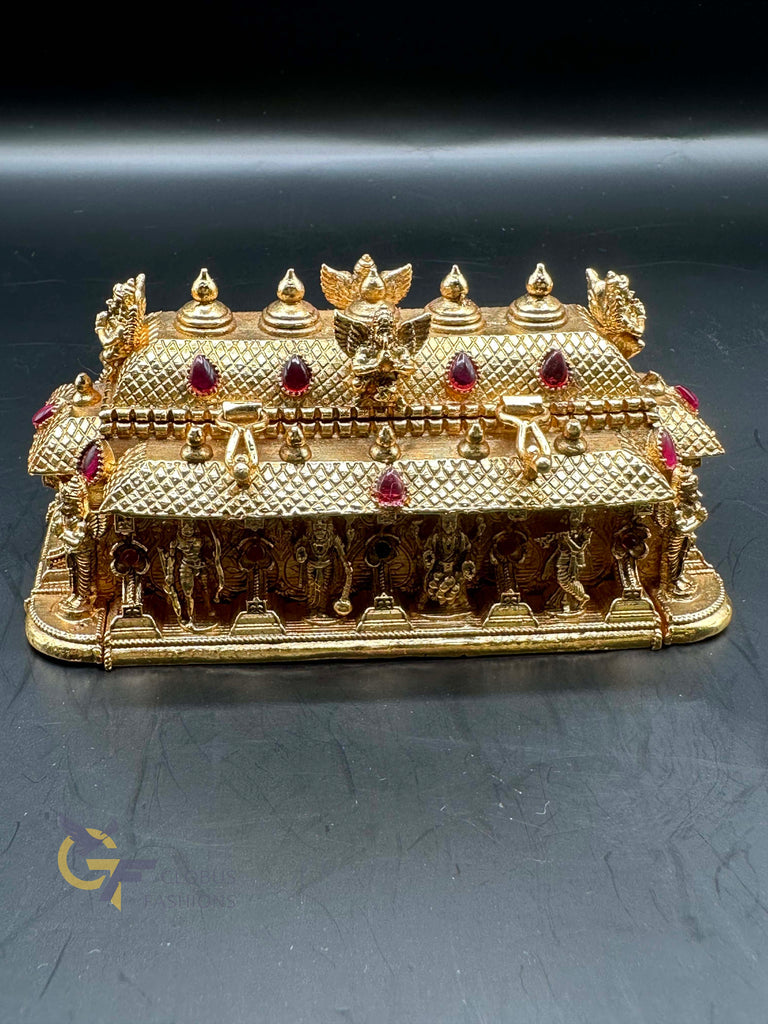 Gold Dhasavatharam kumkum box