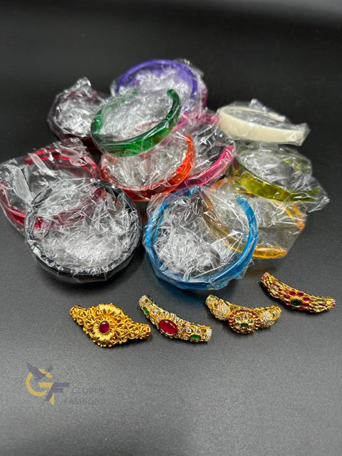 colorful bangles with different designs changeable heads