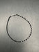 Pure silver beads with original black diamond beads anklet