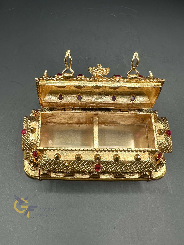 Gold Dhasavatharam kumkum box