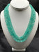 Original sea-green pumpkin beads three three-line chain