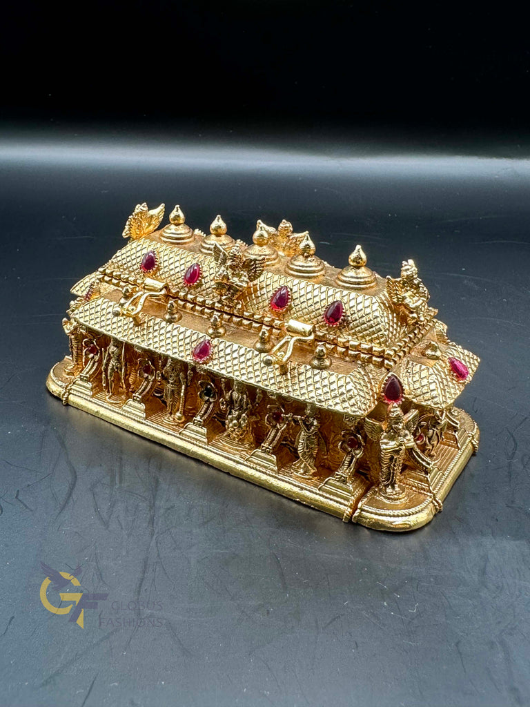 Gold Dhasavatharam kumkum box