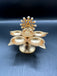 Full gold with pearls Lakshmi design Deepam/ Diya 
Set of 2 deepam