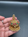 Beautiful multicolor Stones with Lakshmi print kumkum & Turmeric box