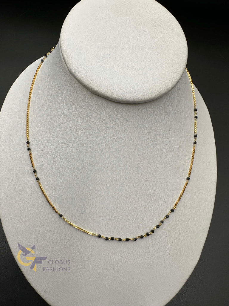 Cute black diamond bead chain