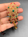 Oval shape kundan saree pin