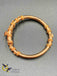 Antique finish front open screw type bracelet bangle