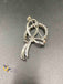 Bow design silver tone Saree pin/ brooch