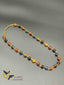 Light color multicolor single line beads chain