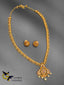 Cute flower design antique look long necklace set