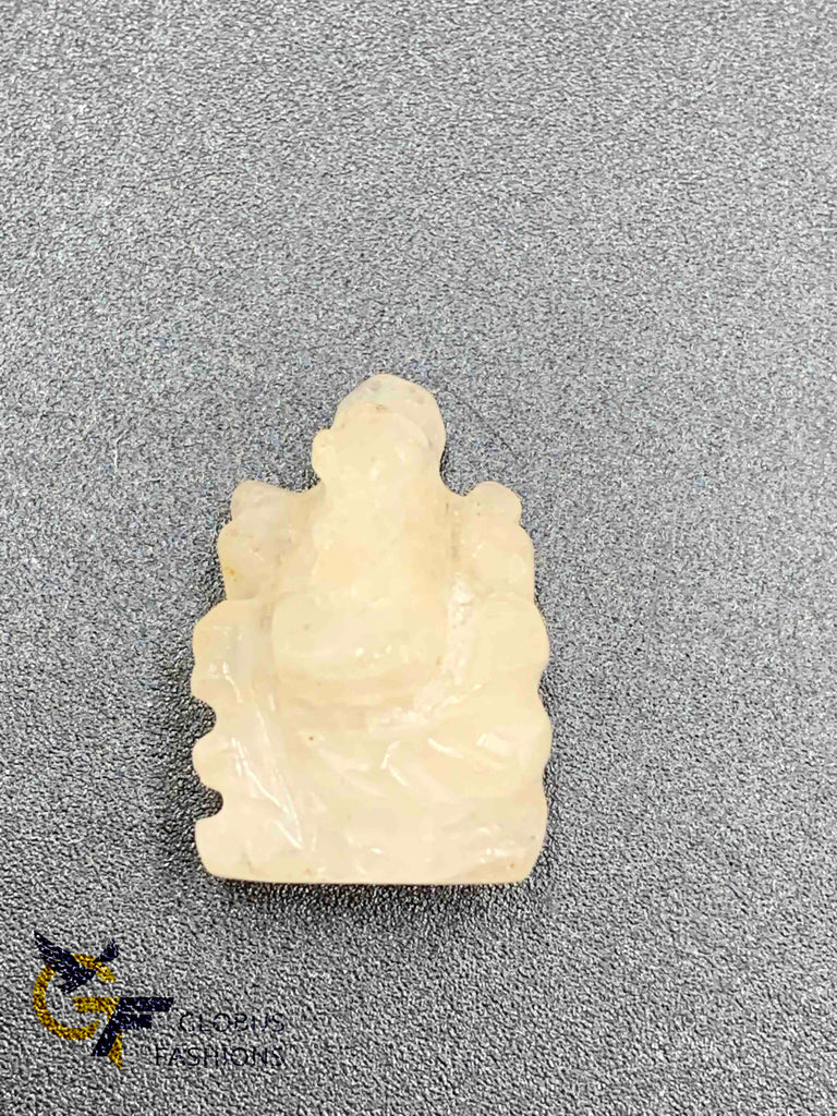 White Crystal lord Ganesha Idol