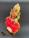 Bright pink color handmade enamel paint Lakshmi God idol