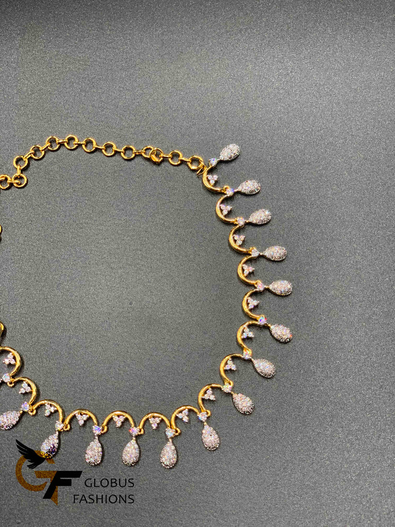 Designer CZ Necklace | Art of Gold Jewellery, Coimbatore