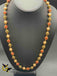 Medium size multicolor beads with pearls gold netted long chain