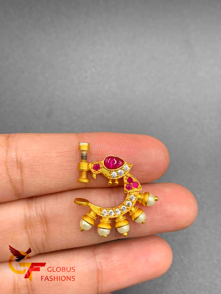 Stone Studded Beautiful Nosepin at Rs 99.00 | Nose Pin | ID: 2852995935748