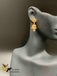 Multicolor stones small jumka earrings