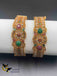 Beautiful kundans with multicolor stones screw type kada Bangles
