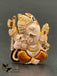 White with maroon handmade enamel paint Ganesh idol