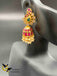 Multicolor Stones with Pearls traditional Jumka Earrings