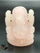 Rose quartz Crystal lord Ganesha Idol