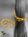 Elegant design gold chains with multicolor Stones anklets
