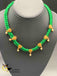 Nice silk thread braided chain with cz stones small pendants