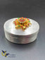 Silver box with Multicolore stones flower Kumkum box