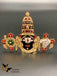 Lord Venkateshwara Swami face enamel paint with cz stones idols