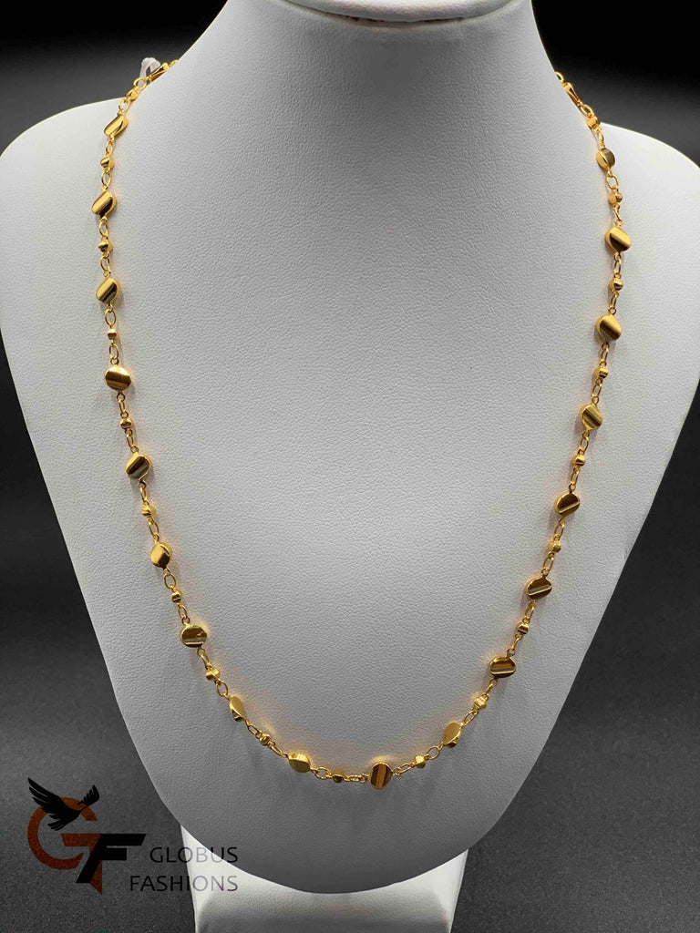 Simple design plain gold chain