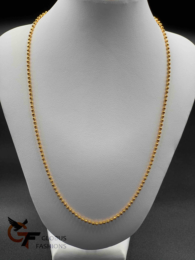 Simple Gold beads plain chain