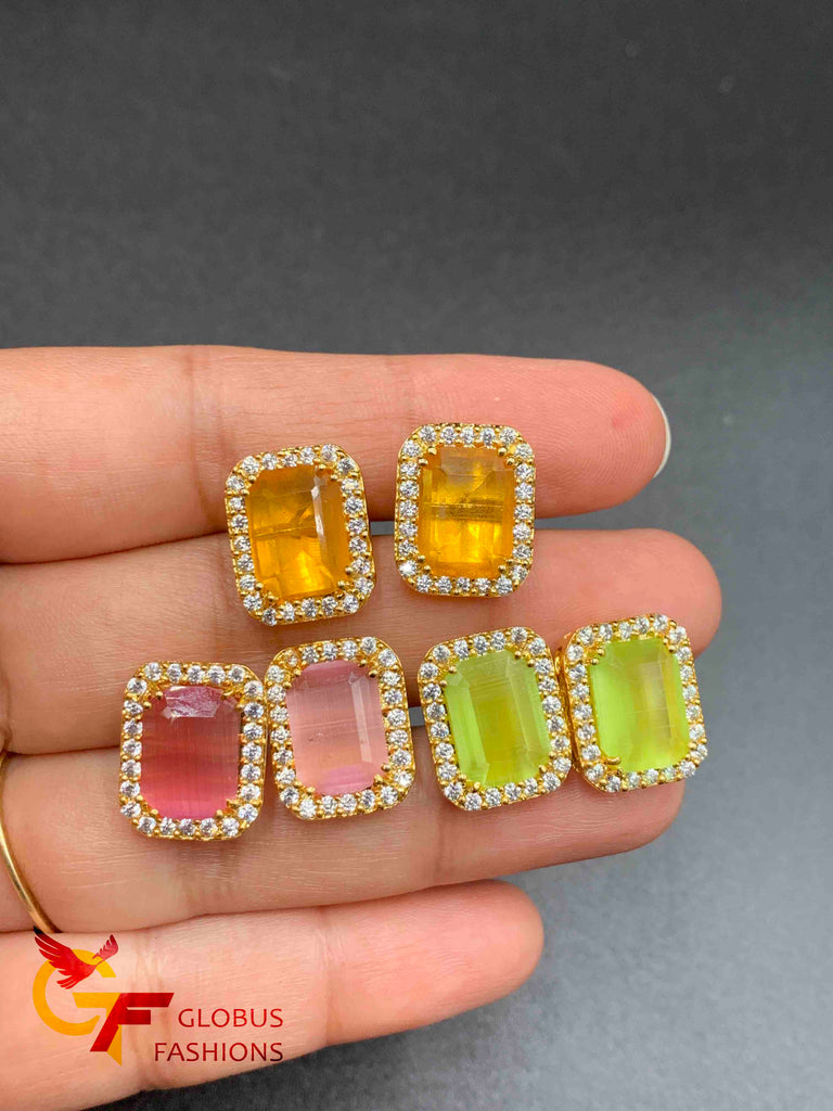Buy Dainty Single Stone Diamond Earrings |GRT Jewellers