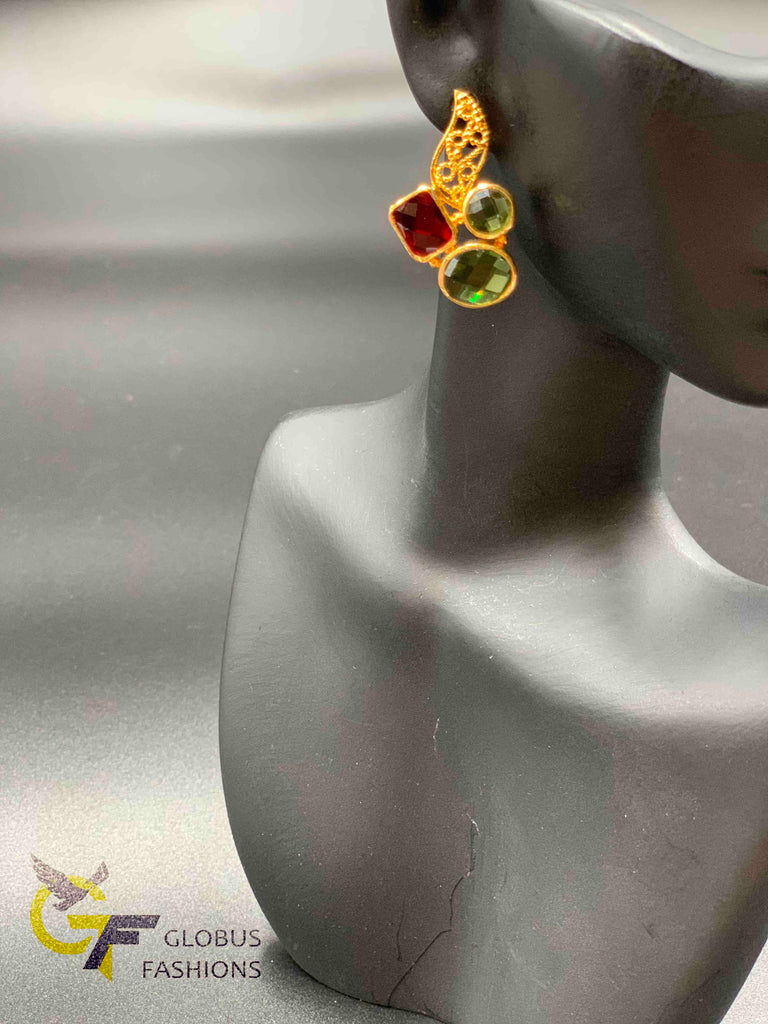 Beautiful multicolor stones earrings