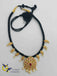 Beautiful multicolor stones pendant with black thread chain