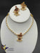 Pearls with kemp stones pendant small chain