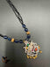 Black Diamond beads chain with navarathna Stones pendant