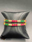 Multicolor stones set of two bangles