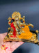 Unique style gold with enamel Paint lord Ganesh idol