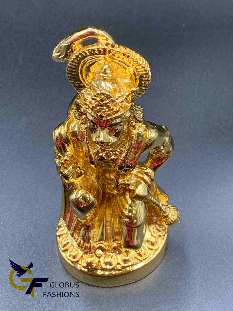Full gold lord Anjaneya Swami God idol