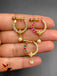 Multicolor Stones with Pearls nose rings