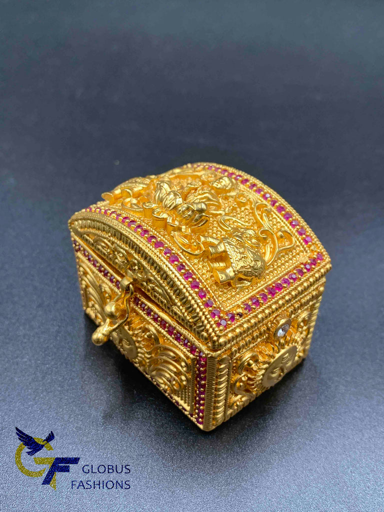 Traditional Lakshmi design kumkum box