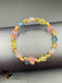 Multicolor Beads with cz Stones beads bangle bracelet